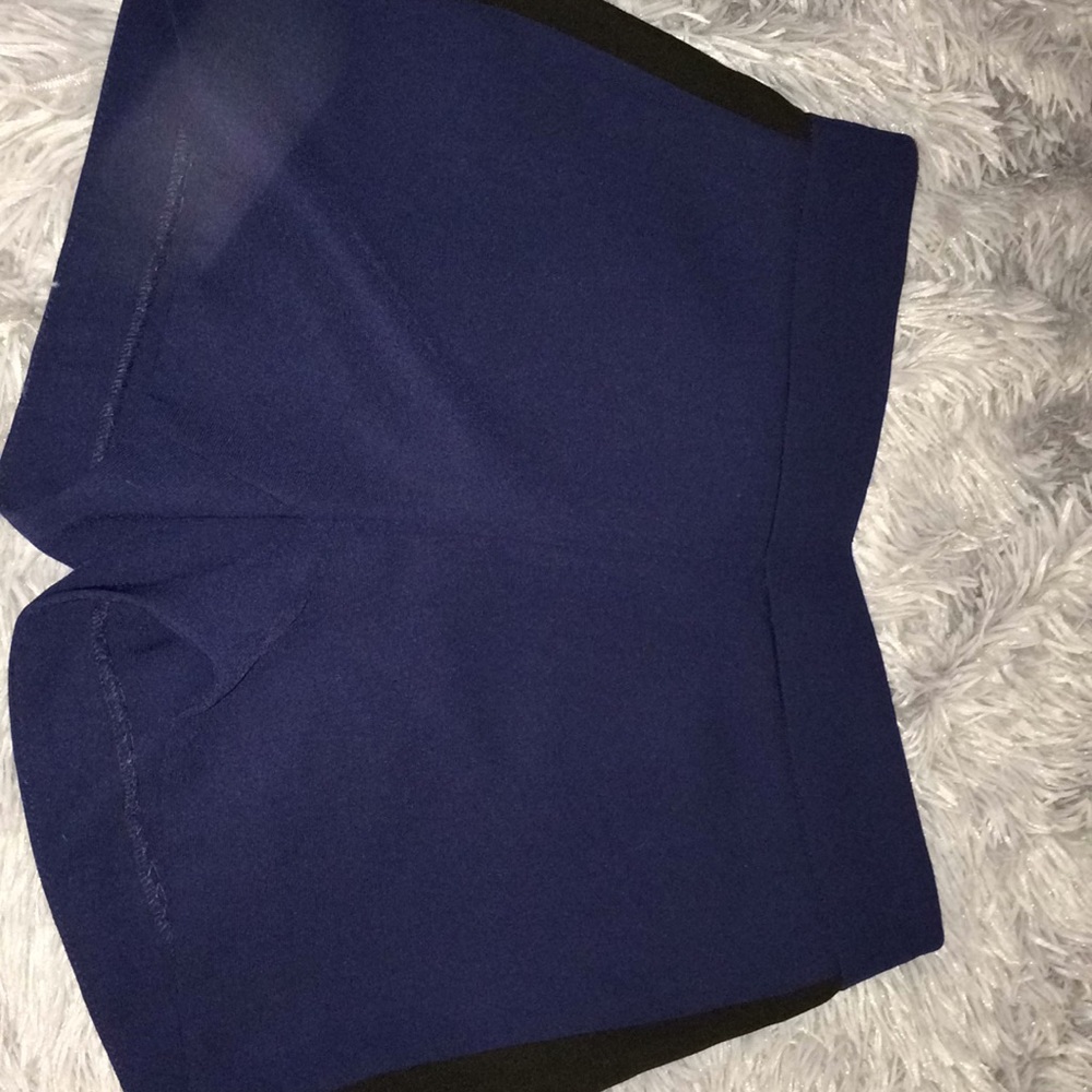 Blue with black stripe on side shorts